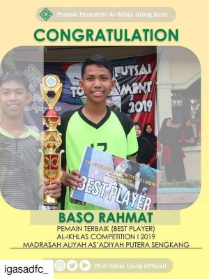 Pemain Terbaik Al-Ikhlas Competition I 2019